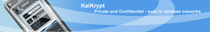 KaiKrypt® -
                      Encryption of cell phone calls / Protection
                      against tapping